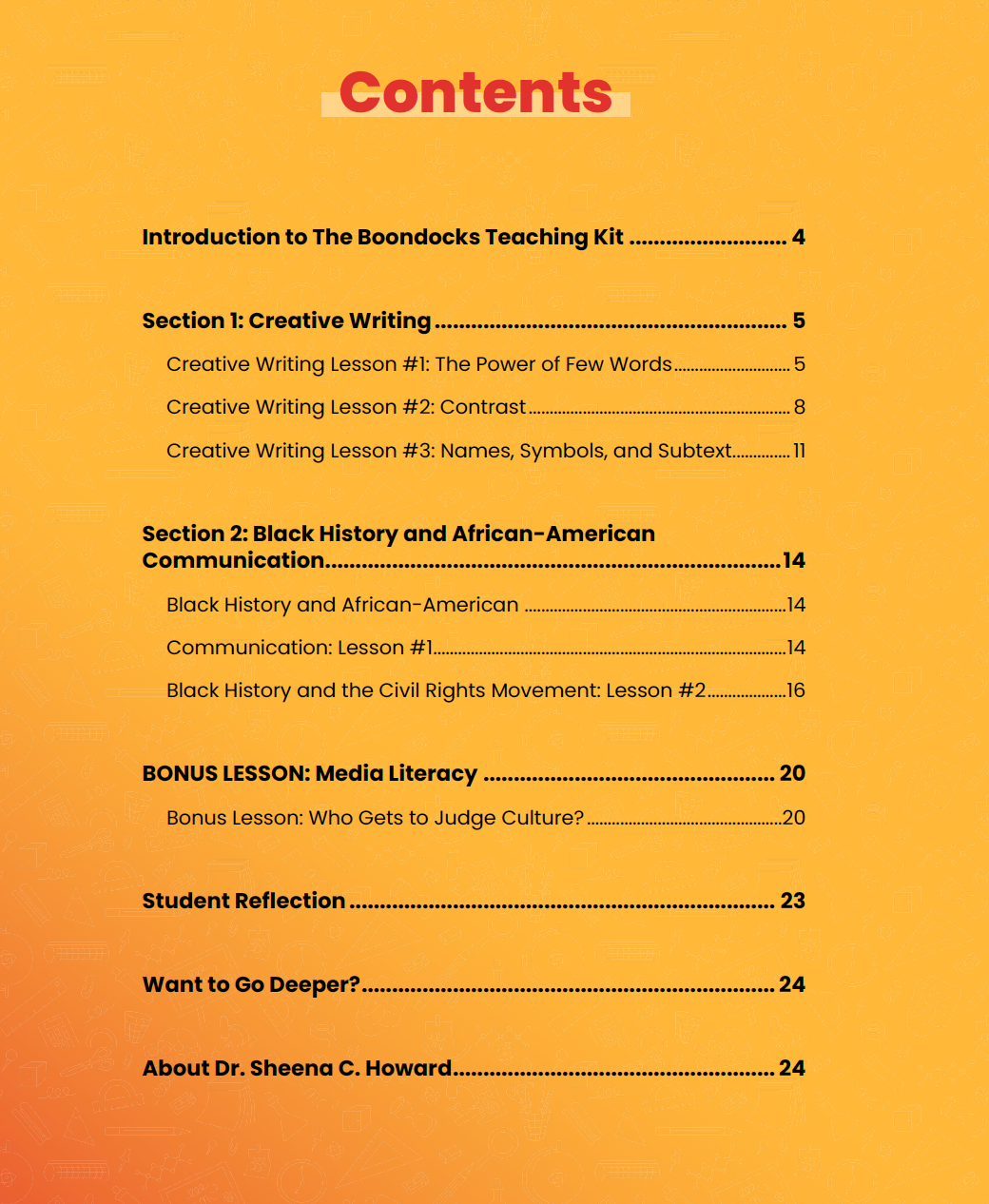 The Boondocks Curriculum & Syllabus Bundle (Physical)